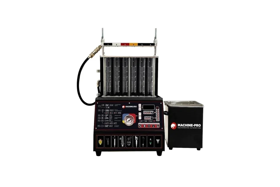 Equipamento Machine-Pro de limpeza e teste de bicos injetores com cuba ultrassônica