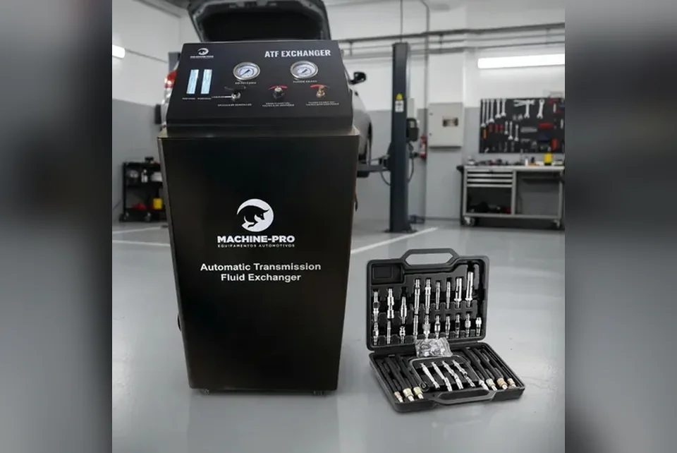Máquina Machine-Pro de troca de fluido de câmbio automático (ATF Exchanger) com kit de adaptadores